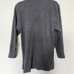 Carolyn Taylor Gray Knit Oversized Top, size- S/P